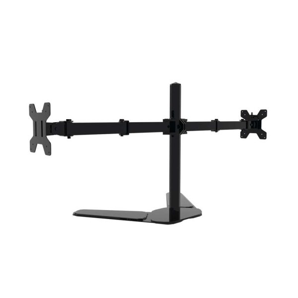 Monitor Stand Arm Dual HD LED TV Freestanding Mount Holder 2 Arm Display Desk Bracket - Image 4
