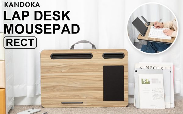 Lap Desk Laptop Stand Phone Tablet Holder Mousepad Cushioned Lapdesk ACACIA MAPLE - Image 2