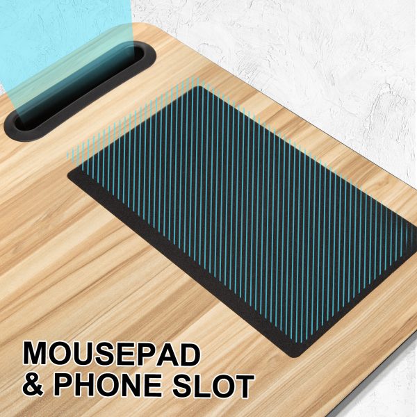 Lap Desk Laptop Stand Phone Tablet Holder Mousepad Cushioned Lapdesk ACACIA MAPLE - Image 3