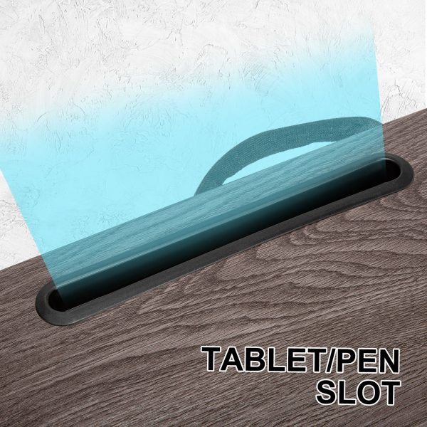 Lap Desk Laptop Stand Phone Tablet Holder Mousepad Cushioned Lapdesk IRON GREY OAK - Image 4