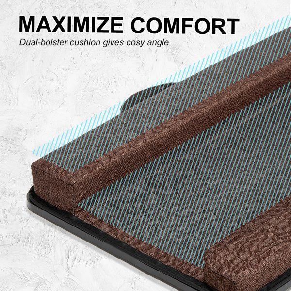Lap Desk Laptop Stand Phone Tablet Holder Mousepad Cushioned Lapdesk IRON GREY OAK - Image 7