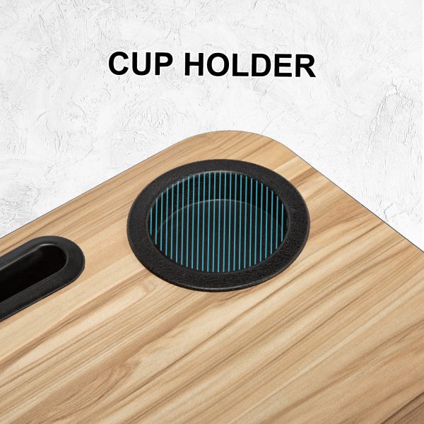 Lap Desk Laptop Stand Phone Tablet Cup Holder Cushioned Lapdesk Arc ACACIA MAPLE - Image 3