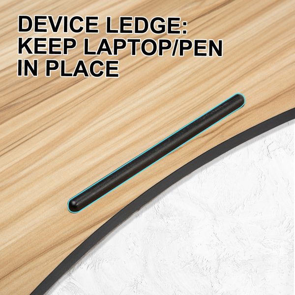Lap Desk Laptop Stand Phone Tablet Cup Holder Cushioned Lapdesk Arc ACACIA MAPLE - Image 5