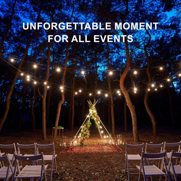 Festoon String Lights 20 Bulbs 23M Fairy LED Waterproof Outdoor Christmas Party - Image 8