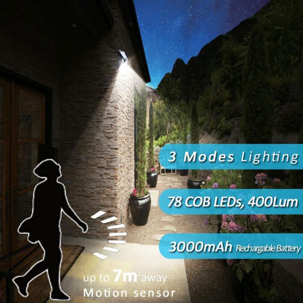 2X Sansai Solar Power LED Sensor Light - Image 2