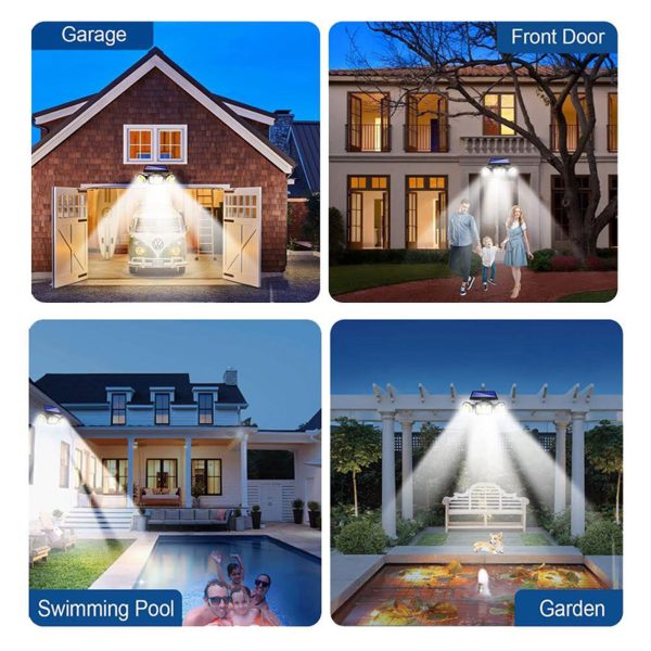 2X Sansai Solar Power LED Sensor Light - Image 3