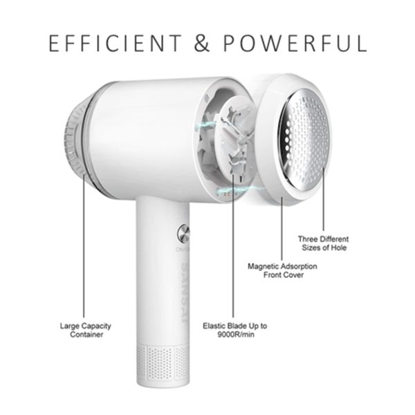 Electric Lint Remover USB Rechargeable Shaver Clothers Fuzz Pilling Ball Fabric - Image 2