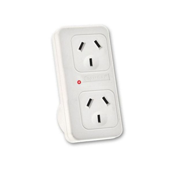 2X Sansai Powerpoint Surge Protector Adaptor Double Vertical - Image 2