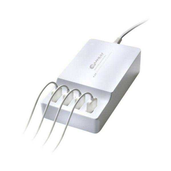 2X Sansai USB Charging 4.2A 4-Ports Station A - Image 2