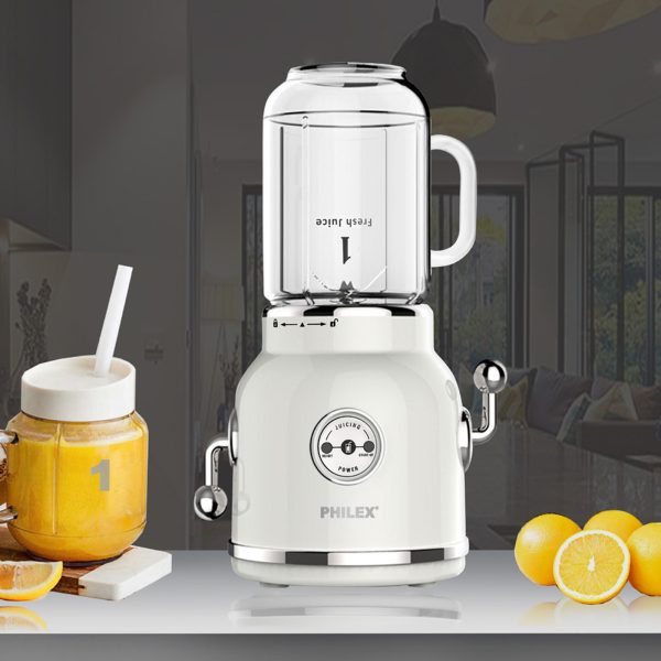 PHILEX Electric Blender Juice Smoothie Ice Mixer Retro 600ml WHITE - Image 3