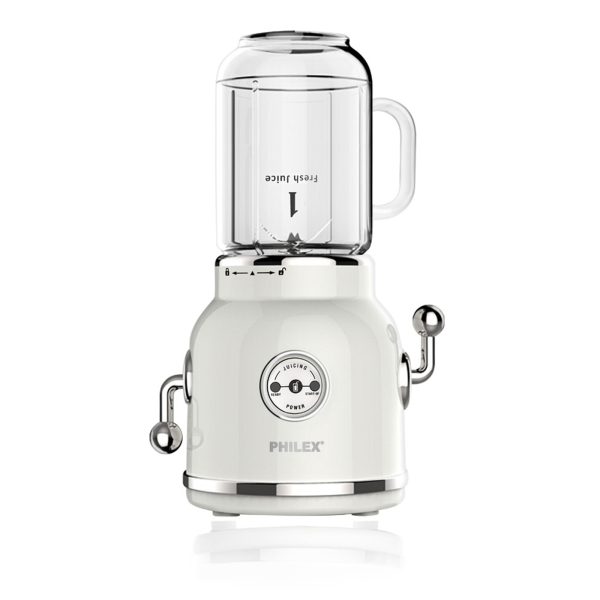 PHILEX Electric Blender Juice Smoothie Ice Mixer Retro 600ml WHITE - Image 5