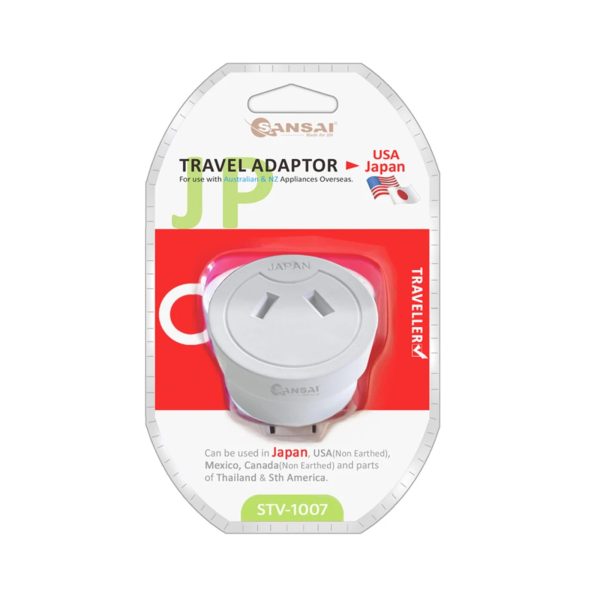 Sansai Travel Adaptor Australia/NZ to Japan - Image 3