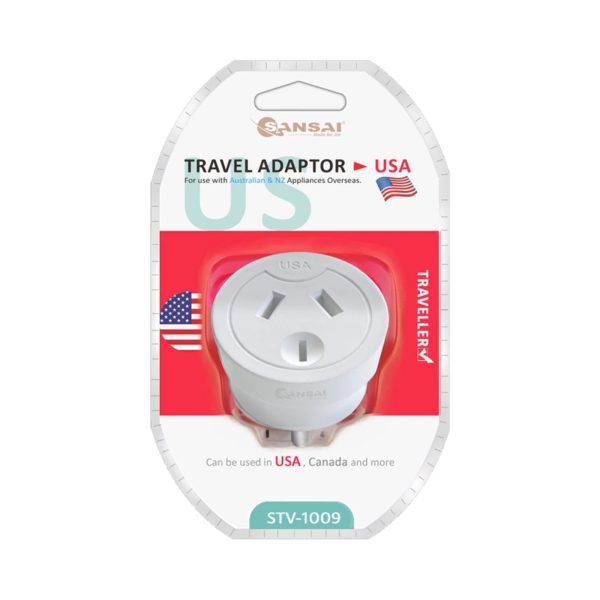 Sansai Travel Adaptor Australia/NZ to USA - Image 3