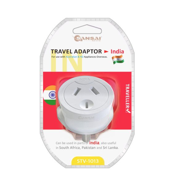 Sansai Travel Adaptor Australia/NZ to India - Image 3