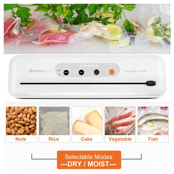 SANSAI 110W Vacuum Food Sealer Fresh Storage Sous Vide WHITE - Image 6
