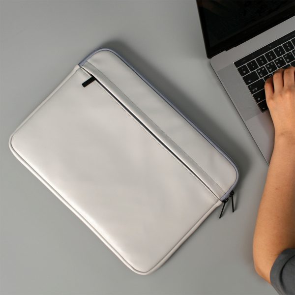 15 inch Laptop Sleeve Padded Travel Carry Case Bag L size ERATO GREY - Image 2