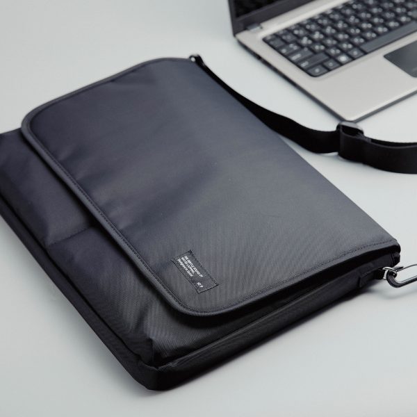 15.6/16 inch Laptop Sleeve Padded Shoulder Bag Travel Carry Case LATO BLACK - Image 2