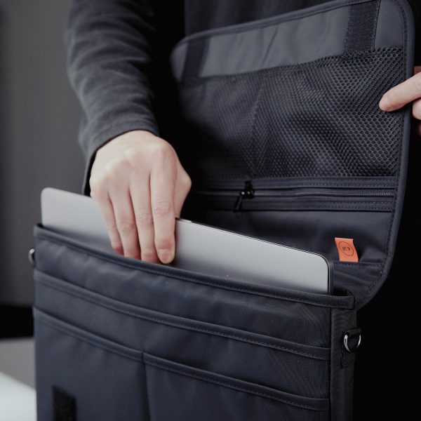 15.6/16 inch Laptop Sleeve Padded Shoulder Bag Travel Carry Case LATO BLACK - Image 8