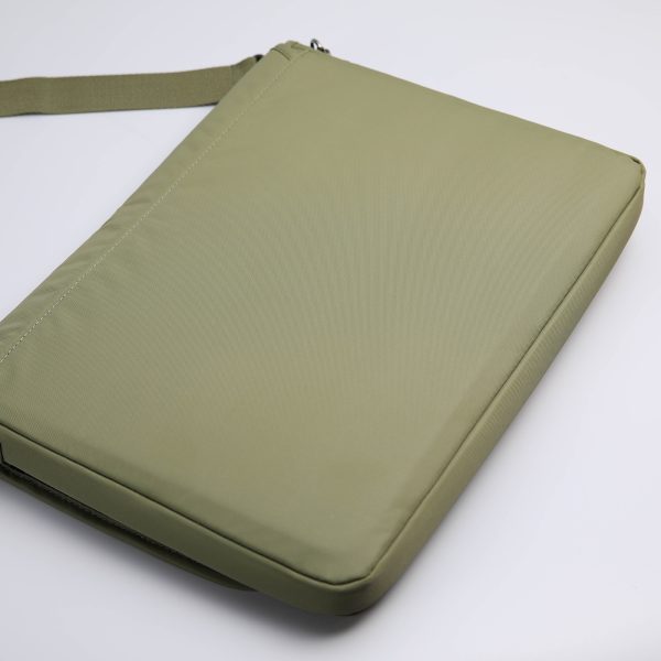 15.6/16 inch Laptop Sleeve Padded Shoulder Bag Travel Carry Case LATO KHAKI - Image 3