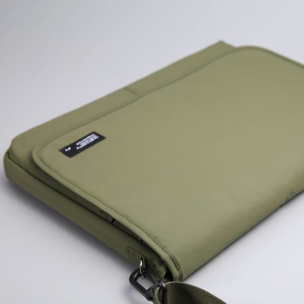 15.6/16 inch Laptop Sleeve Padded Shoulder Bag Travel Carry Case LATO KHAKI - Image 8