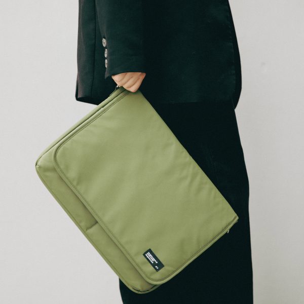 15.6/16 inch Laptop Sleeve Padded Shoulder Bag Travel Carry Case LATO KHAKI - Image 10