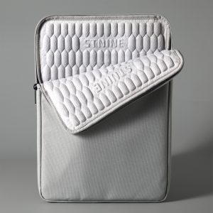 15 inch Laptop Sleeve Padded Travel Carry Case Bag L size LUKE GREY - Image 5