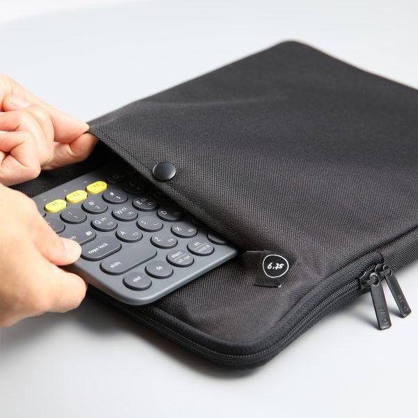 13 inch Laptop Sleeve Padded Travel Carry Case Bag M size LUKE BLACK - Image 4