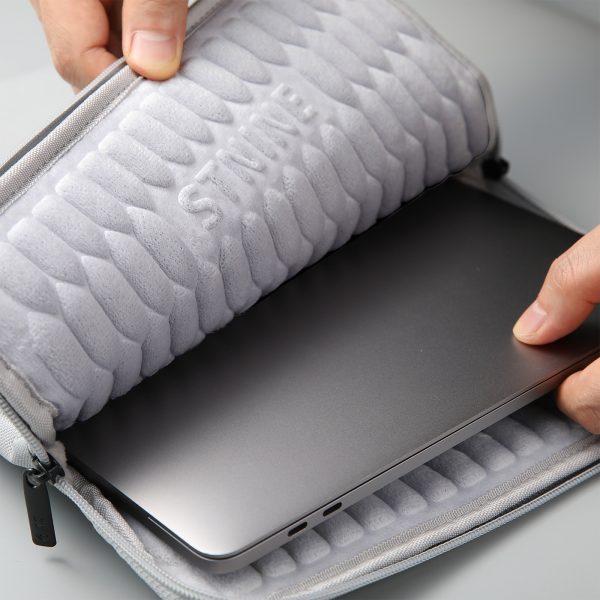 13 inch Laptop Sleeve Padded Travel Carry Case Bag M size LUKE GREY - Image 6