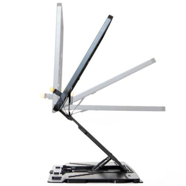 Adjustable Laptop Stand Foldable Tablet Book PC Holder Desk WHITE - Image 12