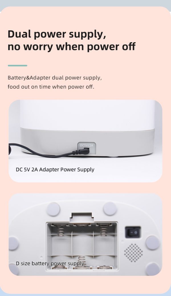 Smart Automatic Pet Dog Cat Rabbit Feeder Smartphone Camera APP for iPhone Android - Image 5