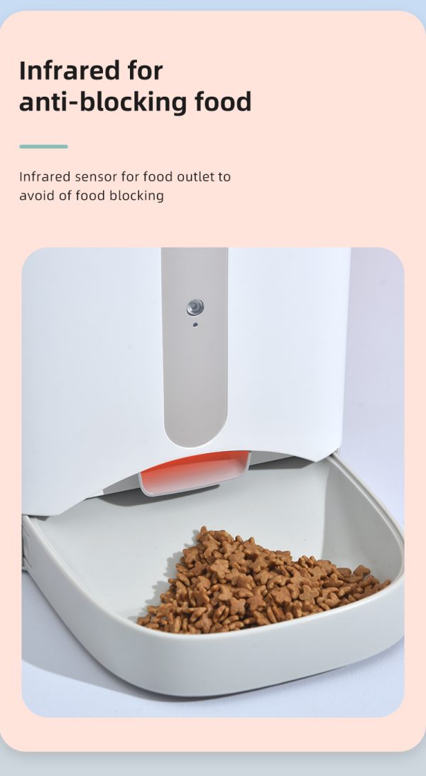 Smart Automatic Pet Dog Cat Rabbit Feeder Smartphone Camera APP for iPhone Android - Image 7