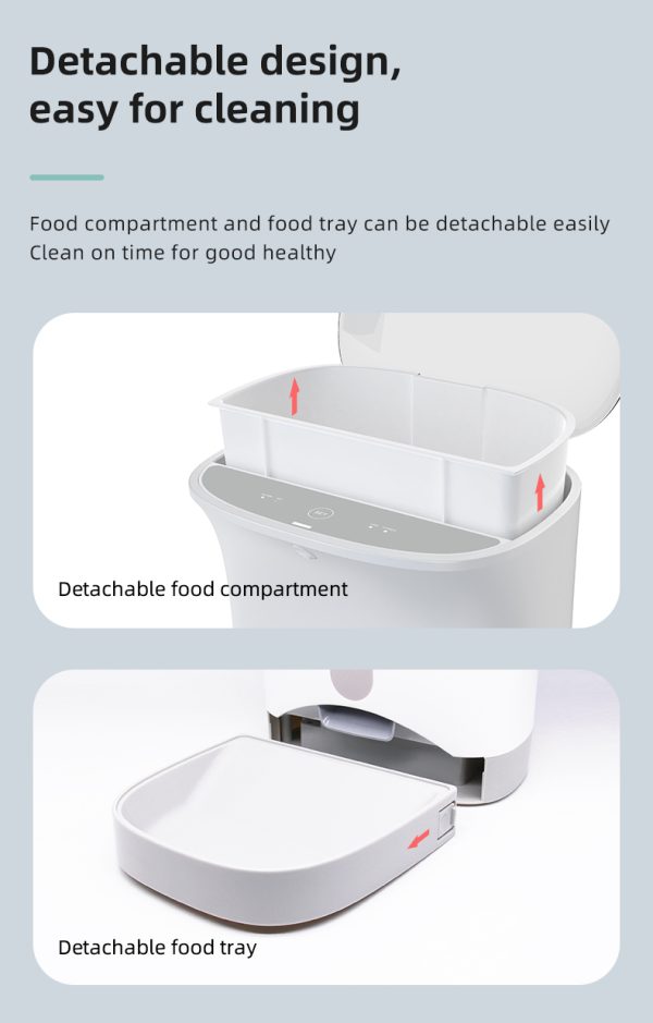 Smart Automatic Pet Dog Cat Rabbit Feeder Smartphone Camera APP for iPhone Android - Image 8