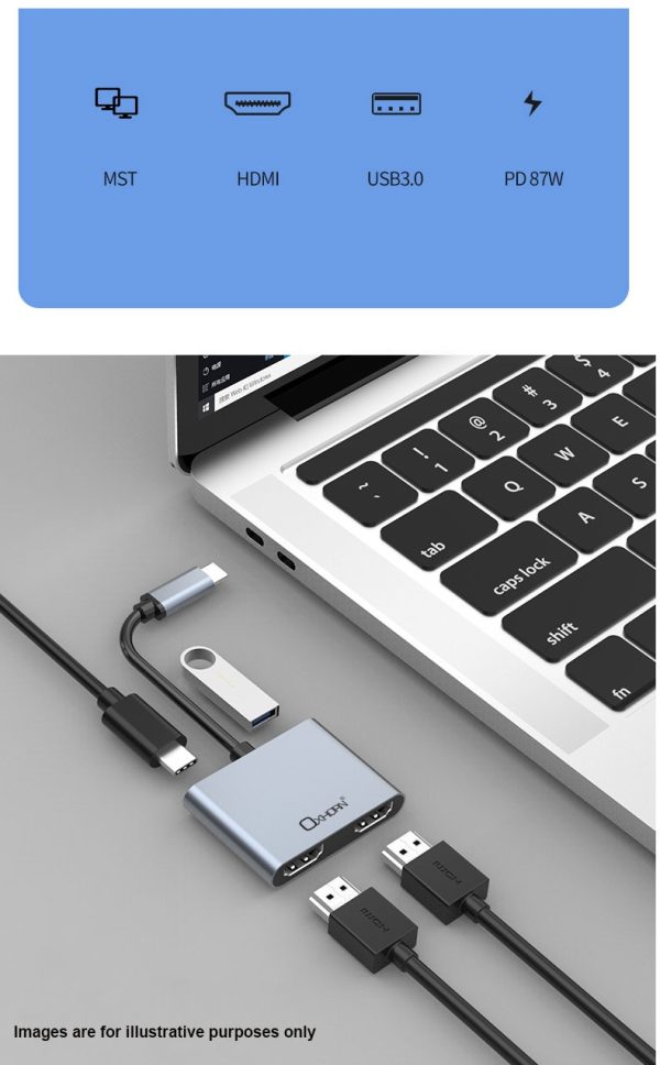 Oxhorn  USB C Multi Display Adapter - Image 4