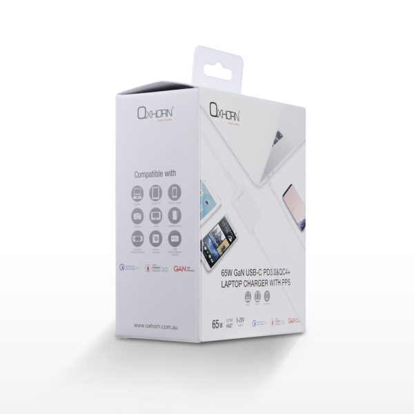 Oxhorn  Type C GaN Charger 65W White - Image 4