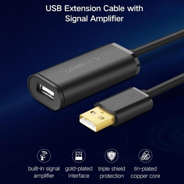 UGREEN 10321 USB 2.0 Active Extension Cable with Chipset 10M - Image 3