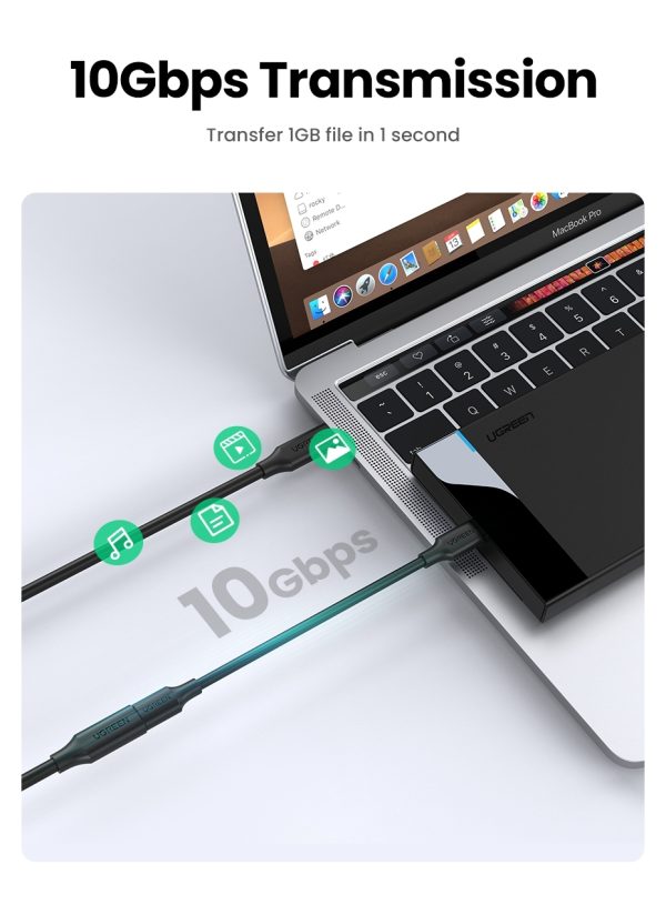UGREEN 10387 USB-C Extension Cable 1M - Image 7