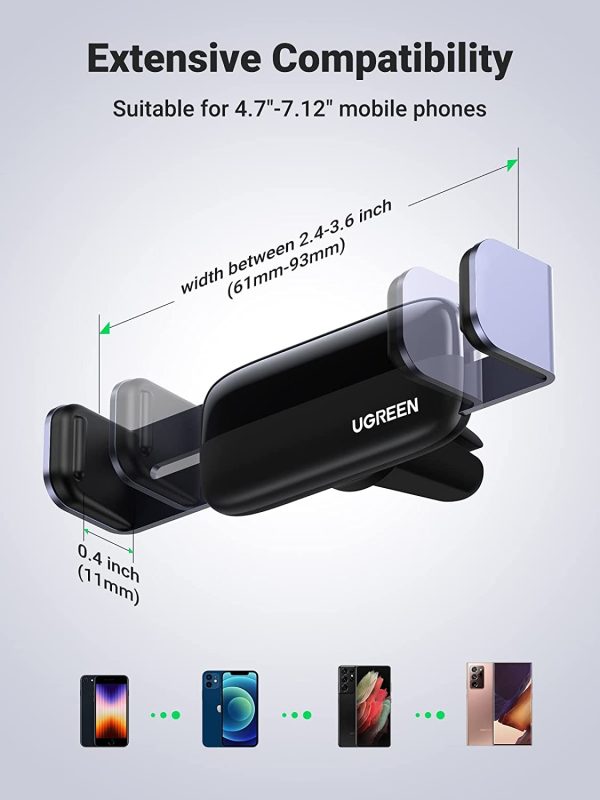 UGREEN 10422 Vehicle Air Vent Phone Holder - Image 4