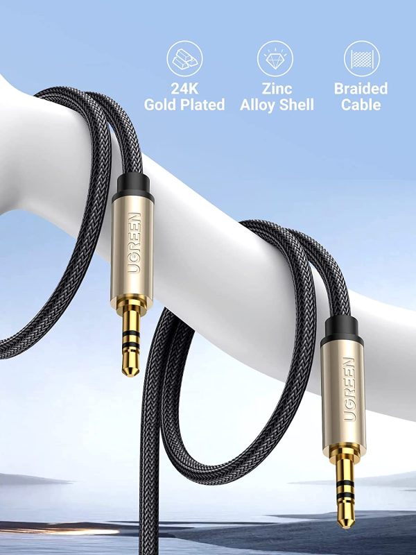 UGREEN 10604 3.5mm Male to Male Aux Stereo Audio Cable 2M - Image 2