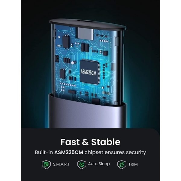 UGREEN 10903 M.2 SATA NGFF SSD Hard Drive Enclosure - Image 4
