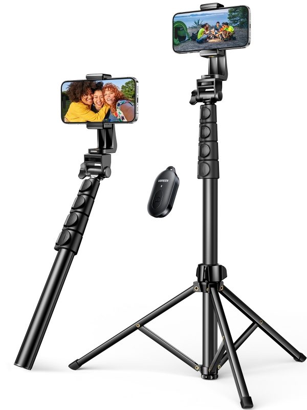 UGREEN 15609 Cell Phone Selfie Stick Tripod 1.7m with Bluetooth Remote - Image 2