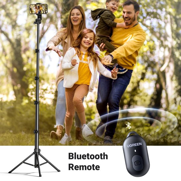UGREEN 15609 Cell Phone Selfie Stick Tripod 1.7m with Bluetooth Remote - Image 12