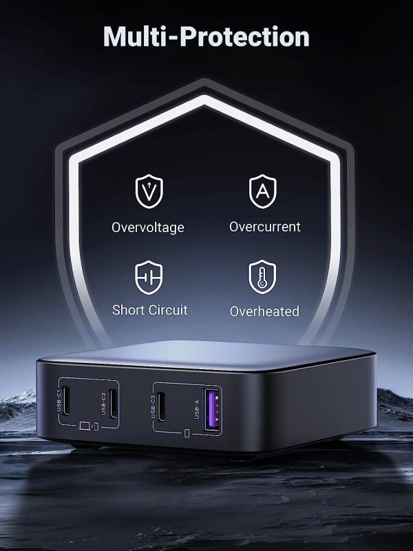 UGREEN 15613 100W USB-C Charger, Nexode 4-Port GaN II Charging Station - Image 5