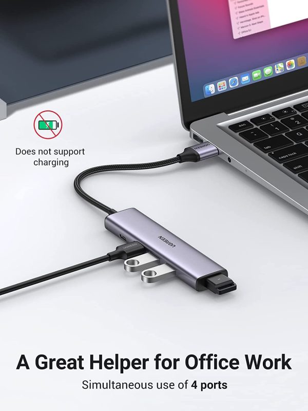 UGREEN 20805 USB 3.0 4-Port Hub with USB-C Power Port - Image 5
