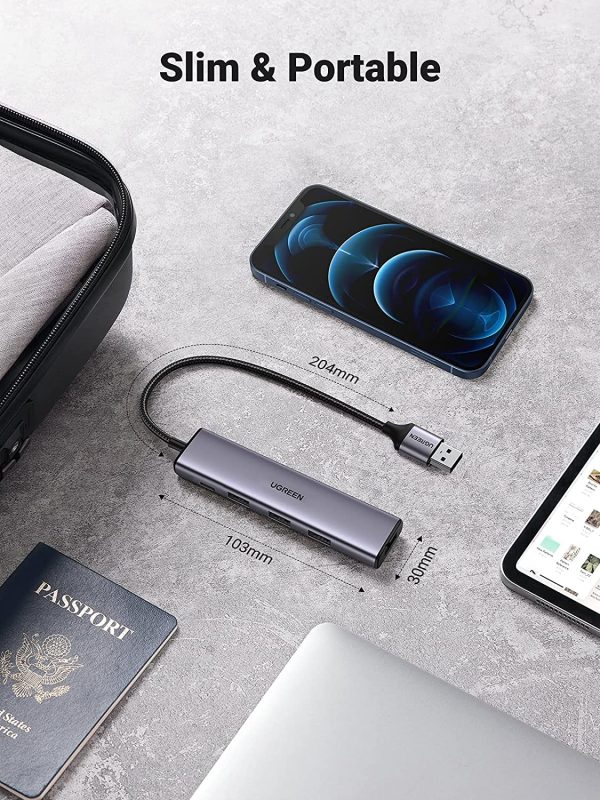 UGREEN 20805 USB 3.0 4-Port Hub with USB-C Power Port - Image 7