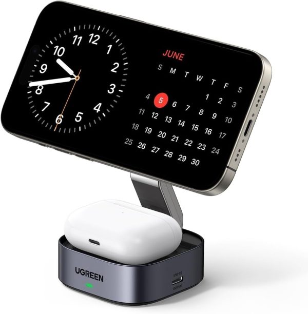UGREEN 35278 2-in-1 Magsafe Wireless Charger with Stand - Image 4