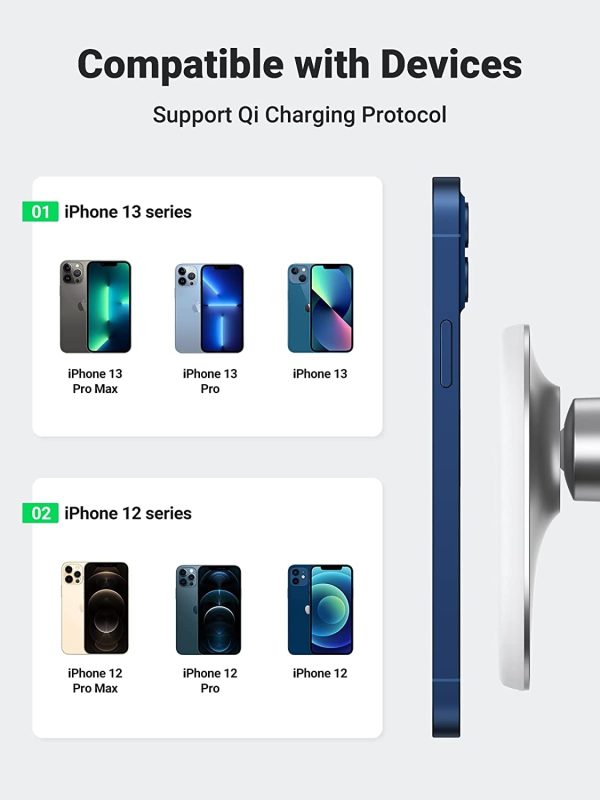 UGREEN 40117 Magnetic Wireless Car Charger - Image 5