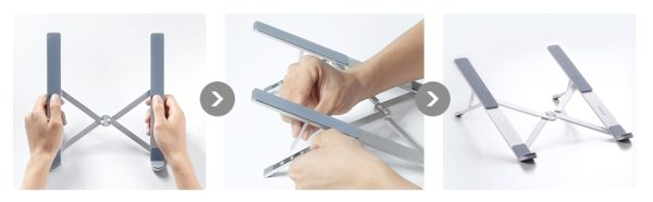 UGREEN 40289 Foldable Laptop Stand (Silver) - Image 5