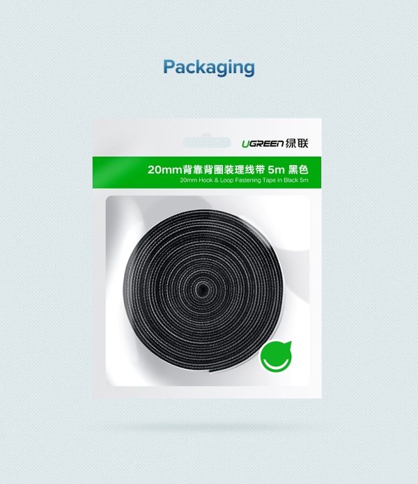 UGREEN 40356 Cable Organizer 5m (Black) - Image 7