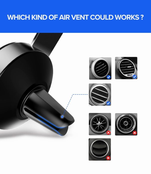 UGREEN 40907 Gravity Drive Air Vent Mount Phone Holder - Image 7
