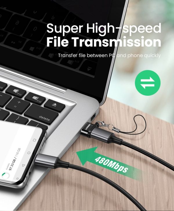 UGREEN 50568 USB-C 3.1 Female to USB-A 2.0 Male Adapter - Image 6